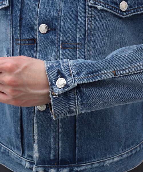 Sefr（セファ）の「【Sefr / セファー】ELU DENIM JACKET（デニムジャケット・メンズ・コバルトブルー・SMALL/MEDIUM）」の12枚目の写真
