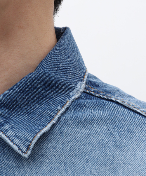Sefr（セファ）の「【Sefr / セファー】ELU DENIM JACKET（デニムジャケット・メンズ・コバルトブルー・SMALL/MEDIUM）」の15枚目の写真