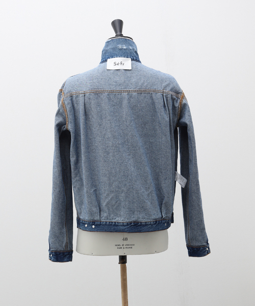 Sefr（セファ）の「【Sefr / セファー】ELU DENIM JACKET（デニムジャケット・メンズ・コバルトブルー・SMALL/MEDIUM）」の8枚目の写真