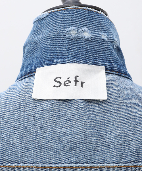 Sefr（セファ）の「【Sefr / セファー】ELU DENIM JACKET（デニムジャケット・メンズ・コバルトブルー・SMALL/MEDIUM）」の9枚目の写真
