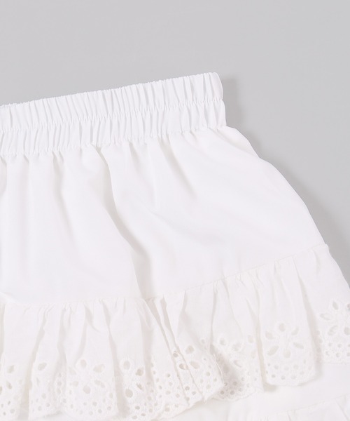 WC(ダブル シー)の「コットンレースティアードミニスカート(スカート・レディース・ホワイト・FREE)」の13枚目の写真