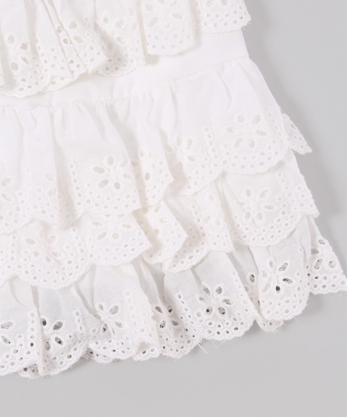WC(ダブル シー)の「コットンレースティアードミニスカート(スカート・レディース・ホワイト・FREE)」の14枚目の写真