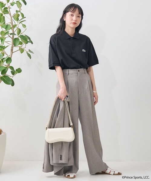 FREAK'S STORE（フリークスストア）の「prince/プリンス prince 半袖ポロシャツ（ポロシャツ・レディース・ブラック/ネイビー/オフホワイト/グリーン/ナチュラル・ﾌﾘ-）」の11枚目の写真