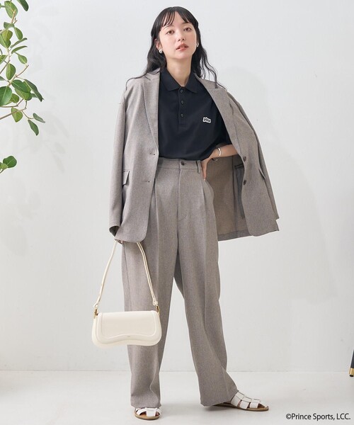 FREAK'S STORE（フリークスストア）の「prince/プリンス prince 半袖ポロシャツ（ポロシャツ・レディース・ブラック/ネイビー/オフホワイト/グリーン/ナチュラル・ﾌﾘ-）」の13枚目の写真