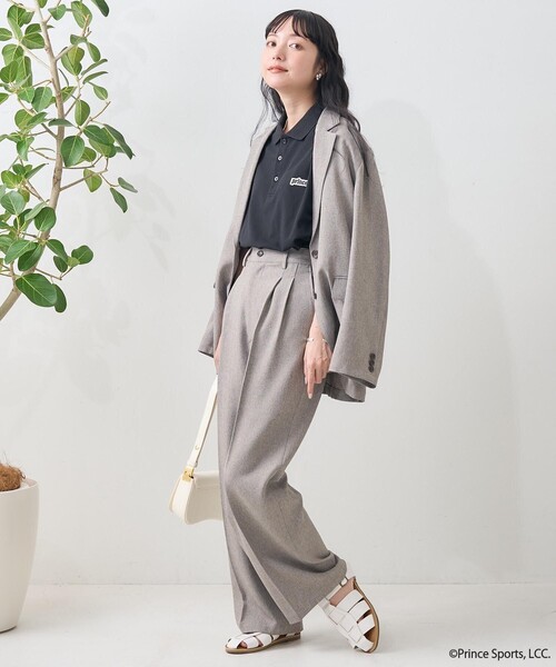 FREAK'S STORE（フリークスストア）の「prince/プリンス prince 半袖ポロシャツ（ポロシャツ・レディース・ブラック/ネイビー/オフホワイト/グリーン/ナチュラル・ﾌﾘ-）」の14枚目の写真