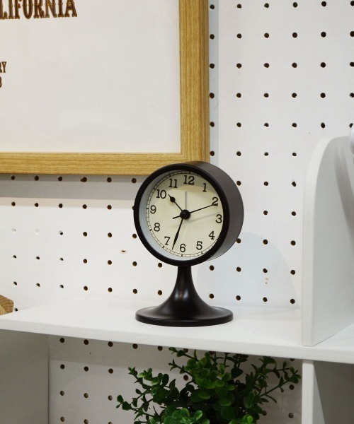 entre square（アントレスクエアー）の「bcl/コンパクト アラームクロック 置時計 アナログ 目覚まし（置時計・レディース・ブラック/レッド・ONE SIZE）」の8枚目の写真