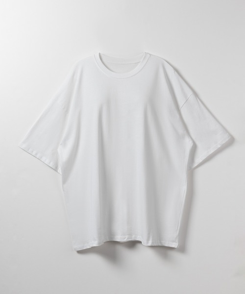me+em select(ミームセレクト)の「※※【 3color 】無地ビッグシルエットTシャツ / solid big silhouette Tee(Tシャツ/カットソー・レディース・ブラック/ホワイト/グレー・FREE)」の9枚目の写真