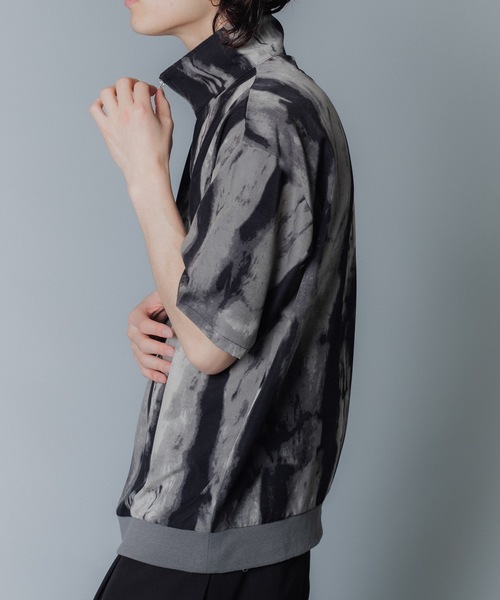 MandO（nemne store）（エムオー）の「【MandO】ハーフジッププルオーバー（シャツ/ブラウス・メンズ・ブラック系/ブラウン系/ライトグレー系/ブルー/チャコール/ブラック・MEDIUM/LARGE）」の3枚目の写真