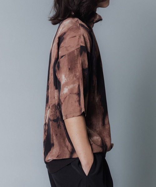 MandO（nemne store）（エムオー）の「【MandO】ハーフジッププルオーバー（シャツ/ブラウス・メンズ・ブラック系/ブラウン系/ライトグレー系/ブルー/チャコール/ブラック・MEDIUM/LARGE）」の7枚目の写真