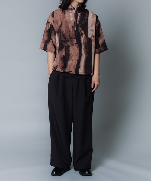 MandO（nemne store）（エムオー）の「【MandO】ハーフジッププルオーバー（シャツ/ブラウス・メンズ・ブラック系/ブラウン系/ライトグレー系/ブルー/チャコール/ブラック・MEDIUM/LARGE）」の9枚目の写真