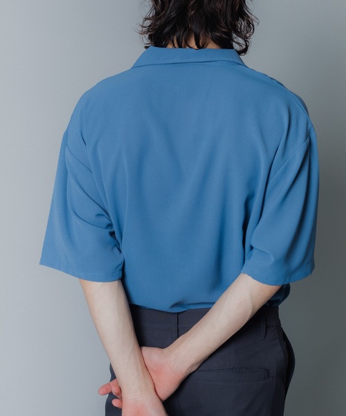 MandO（nemne store）（エムオー）の「【MandO】ハーフジッププルオーバー（シャツ/ブラウス・メンズ・ブラック系/ブラウン系/ライトグレー系/ブルー/チャコール/ブラック・MEDIUM/LARGE）」の14枚目の写真