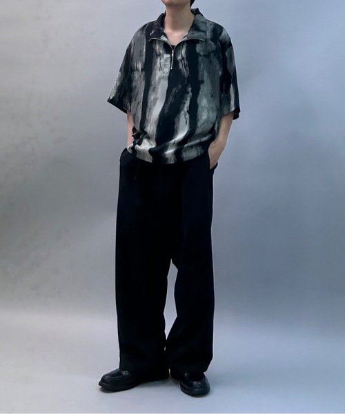 MandO（nemne store）（エムオー）の「【MandO】ハーフジッププルオーバー（シャツ/ブラウス・メンズ・ブラック系/ブラウン系/ライトグレー系/ブルー/チャコール/ブラック・MEDIUM/LARGE）」の20枚目の写真