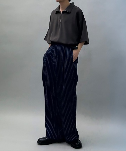 MandO（nemne store）（エムオー）の「【MandO】ハーフジッププルオーバー（シャツ/ブラウス・メンズ・ブラック系/ブラウン系/ライトグレー系/ブルー/チャコール/ブラック・MEDIUM/LARGE）」の21枚目の写真