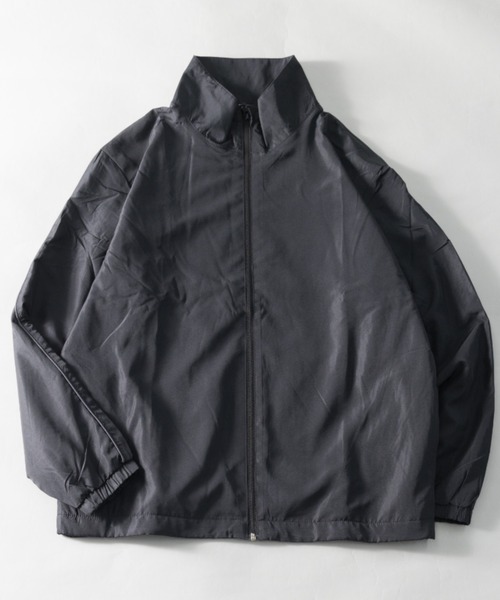 NYLAUS（ナイラス）の「裏トリコット サイドライン/サイドパイピング スタンドカラー ウィンドブレーカー（ナイロンジャケット・メンズ・グレー系2/カーキ系2/ブラック系2/ベージュ系1/カーキ系1/ベージュ系2/グレー系1/ブラック系1・LL/L/M）」の2枚目の写真
