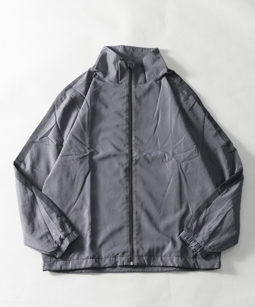 NYLAUS（ナイラス）の「裏トリコット サイドライン/サイドパイピング スタンドカラー ウィンドブレーカー（ナイロンジャケット・メンズ・グレー系2/カーキ系2/ブラック系2/ベージュ系1/カーキ系1/ベージュ系2/グレー系1/ブラック系1・LL/L/M）」の5枚目の写真