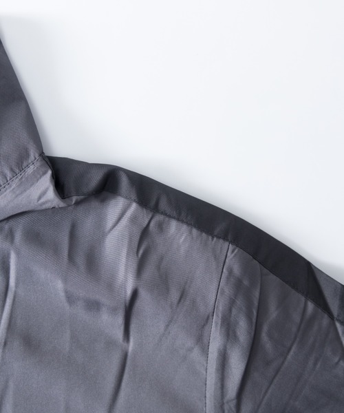 NYLAUS（ナイラス）の「裏トリコット サイドライン/サイドパイピング スタンドカラー ウィンドブレーカー（ナイロンジャケット・メンズ・グレー系2/カーキ系2/ブラック系2/ベージュ系1/カーキ系1/ベージュ系2/グレー系1/ブラック系1・LL/L/M）」の18枚目の写真