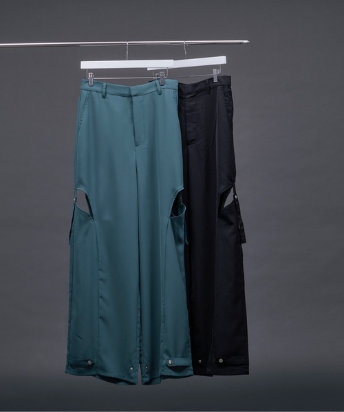 Ellno Loset(エルノロゼット)の「2wayサイドカットパンツ(その他パンツ・メンズ・グリーン系その他/ブラック・X-SMALL/MEDIUM/LARGE/SMALL)」の6枚目の写真