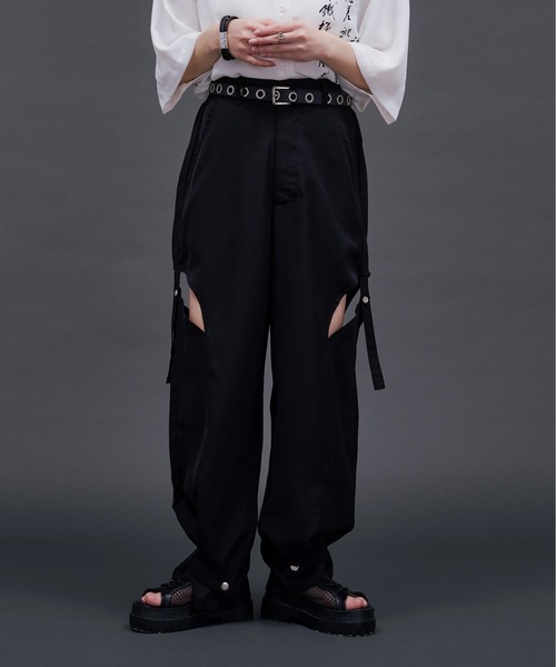 Ellno Loset(エルノロゼット)の「2wayサイドカットパンツ(その他パンツ・メンズ・グリーン系その他/ブラック・X-SMALL/MEDIUM/LARGE/SMALL)」の18枚目の写真