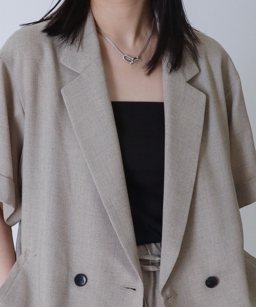 DRESSLAVE（ドレスレイブ）の「B7 / linen like half sleeve w jacket 