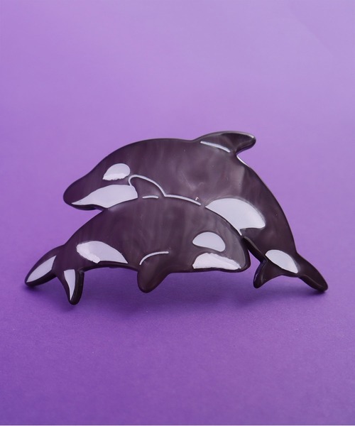 didizizi(ディディジジ)の「シャチヘアバレッタ(バレッタ/ヘアクリップ・レディース・ブラック・FREE)」の1枚目の写真