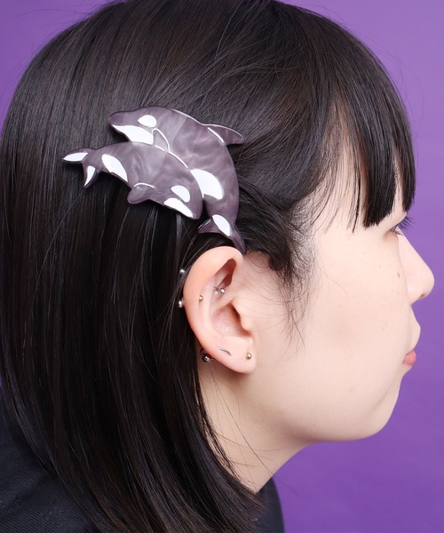 didizizi(ディディジジ)の「シャチヘアバレッタ(バレッタ/ヘアクリップ・レディース・ブラック・FREE)」の3枚目の写真