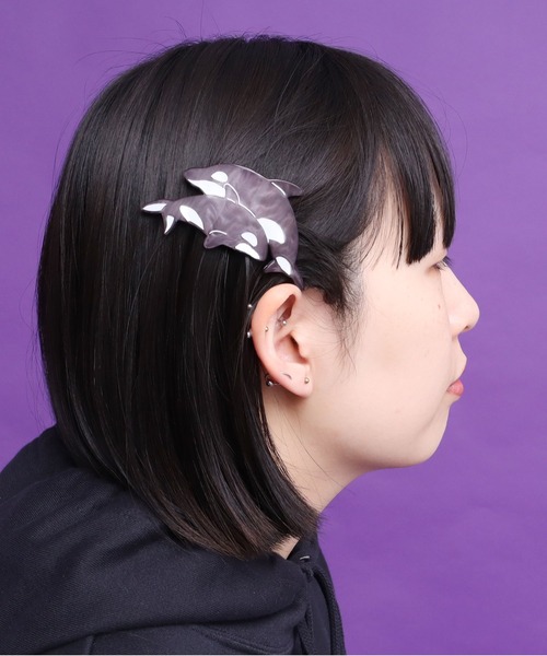 didizizi(ディディジジ)の「シャチヘアバレッタ(バレッタ/ヘアクリップ・レディース・ブラック・FREE)」の2枚目の写真