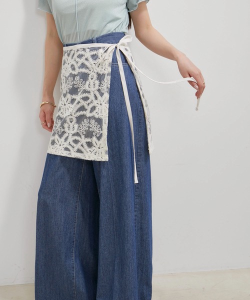 VIS（ビス）の「アソートレースレイヤードスカート（スカート・レディース・ブラック系その他/ブラック系その他2/ホワイト系その他5/ホワイト系その他6・FREE）」の15枚目の写真