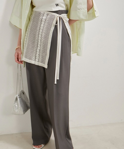 VIS（ビス）の「アソートレースレイヤードスカート（スカート・レディース・ブラック系その他/ブラック系その他2/ホワイト系その他5/ホワイト系その他6・FREE）」の20枚目の写真