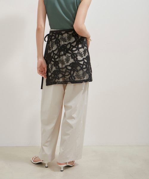 VIS（ビス）の「アソートレースレイヤードスカート（スカート・レディース・ブラック系その他/ブラック系その他2/ホワイト系その他5/ホワイト系その他6・FREE）」の13枚目の写真