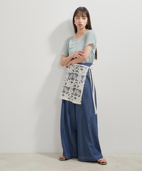 VIS（ビス）の「アソートレースレイヤードスカート（スカート・レディース・ブラック系その他/ブラック系その他2/ホワイト系その他5/ホワイト系その他6・FREE）」の16枚目の写真