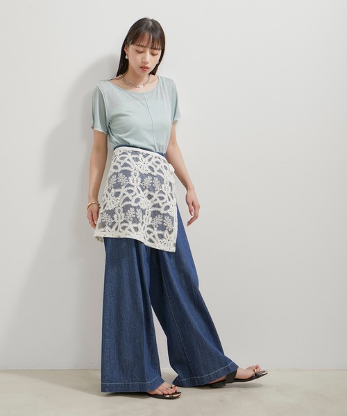 VIS（ビス）の「アソートレースレイヤードスカート（スカート・レディース・ブラック系その他/ブラック系その他2/ホワイト系その他5/ホワイト系その他6・FREE）」の17枚目の写真