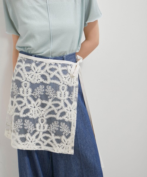 VIS（ビス）の「アソートレースレイヤードスカート（スカート・レディース・ブラック系その他/ブラック系その他2/ホワイト系その他5/ホワイト系その他6・FREE）」の7枚目の写真