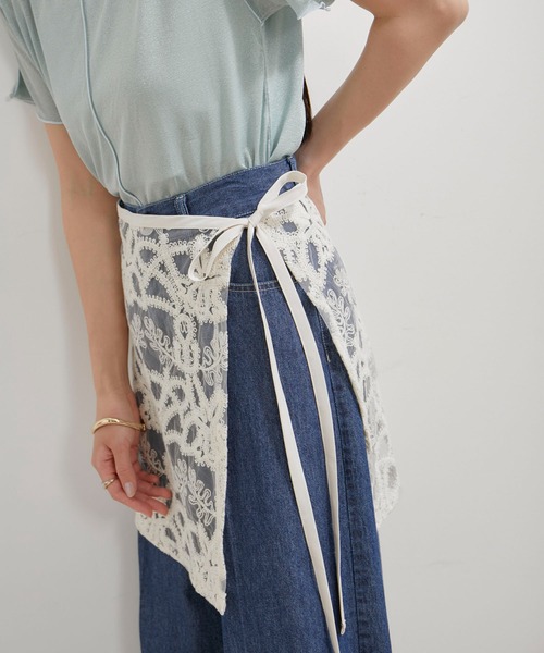 VIS（ビス）の「アソートレースレイヤードスカート（スカート・レディース・ブラック系その他/ブラック系その他2/ホワイト系その他5/ホワイト系その他6・FREE）」の8枚目の写真