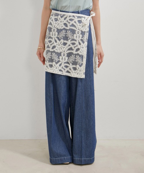 VIS（ビス）の「アソートレースレイヤードスカート（スカート・レディース・ブラック系その他/ブラック系その他2/ホワイト系その他5/ホワイト系その他6・FREE）」の9枚目の写真