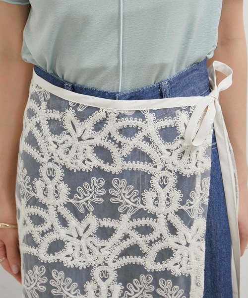 VIS（ビス）の「アソートレースレイヤードスカート（スカート・レディース・ブラック系その他/ブラック系その他2/ホワイト系その他5/ホワイト系その他6・FREE）」の12枚目の写真