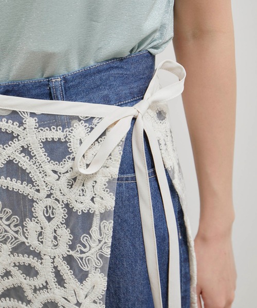 VIS（ビス）の「アソートレースレイヤードスカート（スカート・レディース・ブラック系その他/ブラック系その他2/ホワイト系その他5/ホワイト系その他6・FREE）」の5枚目の写真