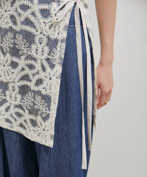 VIS（ビス）の「アソートレースレイヤードスカート（スカート・レディース・ブラック系その他/ブラック系その他2/ホワイト系その他5/ホワイト系その他6・FREE）」の6枚目の写真