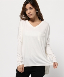 VENCEEXCHANGE | ポケ付き無地VネックT(Tシャツ/カットソー)