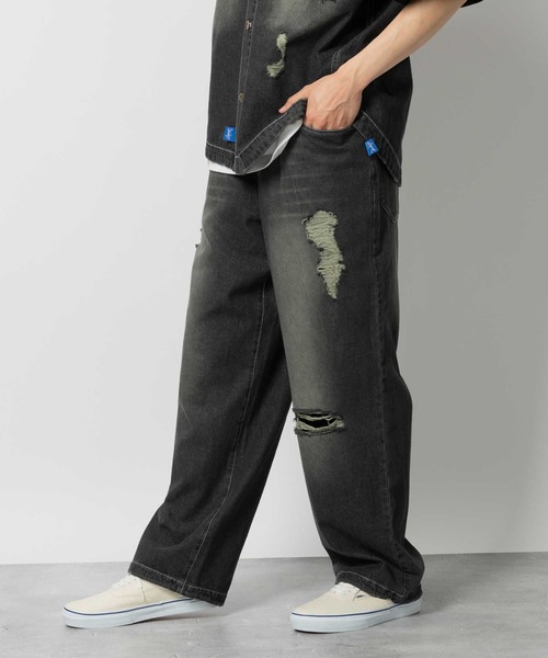 オーバーダイデニムパンツ（デニムパンツ）｜SEQUENZ（シークエンズ）