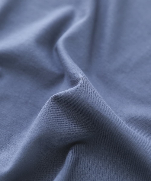 n'OrLABEL(ノアールレーベル)の「ショルダーメッシュ切替Tシャツ(Tシャツ/カットソー・レディース・グレイッシュブルー/オフホワイト/ブラック・FREE)」の7枚目の写真