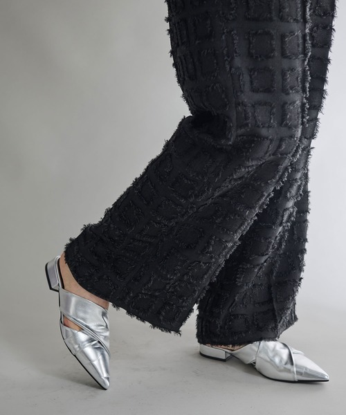 Shelly island（シェリーアイランド）の「ジャガードイージーパンツ（その他パンツ・レディース・ホワイト/ブラック・FREE）」の11枚目の写真