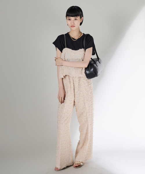 Shelly island（シェリーアイランド）の「ジャガードイージーパンツ（その他パンツ・レディース・ホワイト/ブラック・FREE）」の14枚目の写真