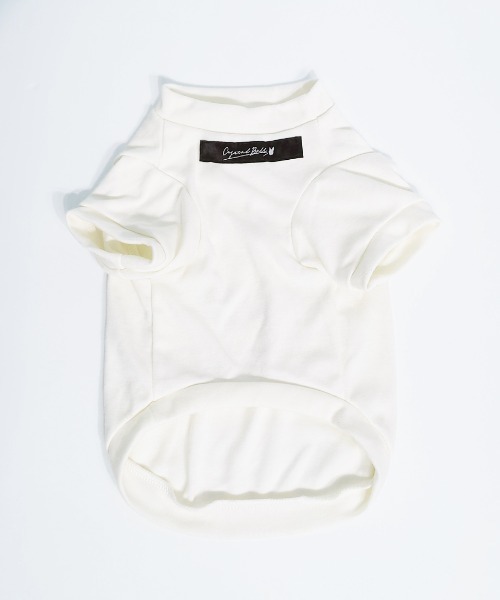 CRYSTAL BALL(クリスタルボール)の「Dog LOGO T-shirt(ペットウェア・レディース・ホワイト/ブラック・MEDIUM/LARGE)」の11枚目の写真