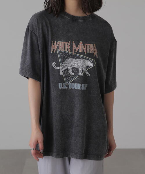 FREE'S MART（フリーズマート）の「◆硫化染めビッグロックＴシャツ（Tシャツ/カットソー・レディース・ブラック/ブラウン・FREE）」の5枚目の写真