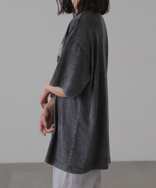 FREE'S MART（フリーズマート）の「◆硫化染めビッグロックＴシャツ（Tシャツ/カットソー・レディース・ブラック/ブラウン・FREE）」の6枚目の写真