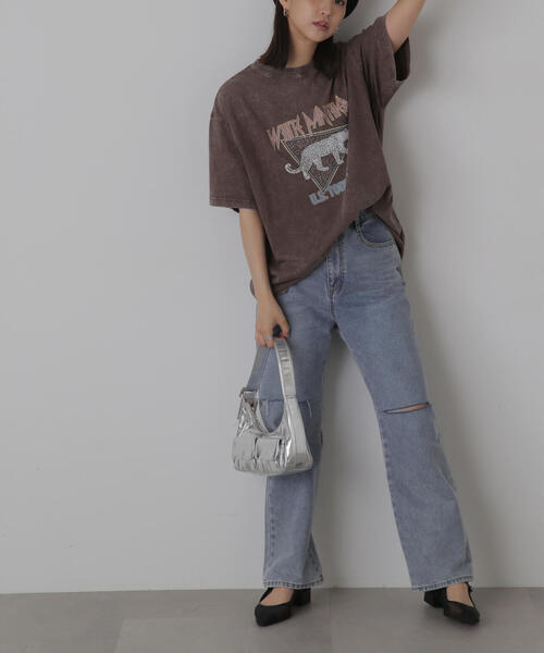 FREE'S MART（フリーズマート）の「◆硫化染めビッグロックＴシャツ（Tシャツ/カットソー・レディース・ブラック/ブラウン・FREE）」の17枚目の写真