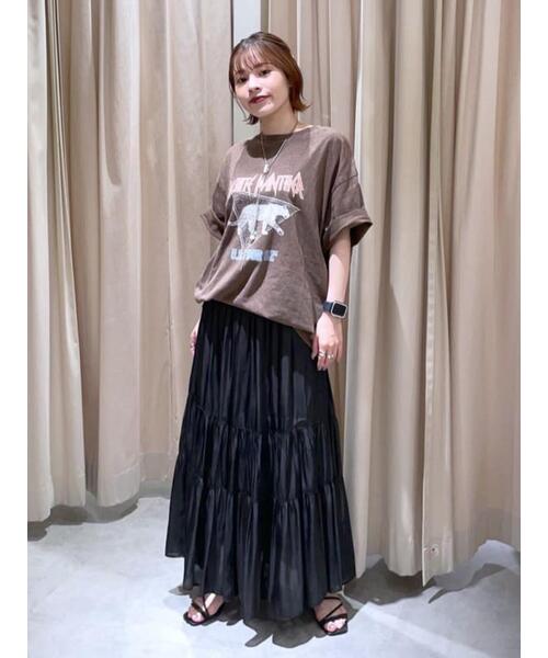 FREE'S MART（フリーズマート）の「◆硫化染めビッグロックＴシャツ（Tシャツ/カットソー・レディース・ブラック/ブラウン・FREE）」の19枚目の写真