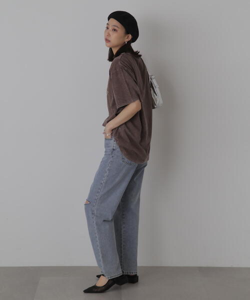 FREE'S MART（フリーズマート）の「◆硫化染めビッグロックＴシャツ（Tシャツ/カットソー・レディース・ブラック/ブラウン・FREE）」の20枚目の写真