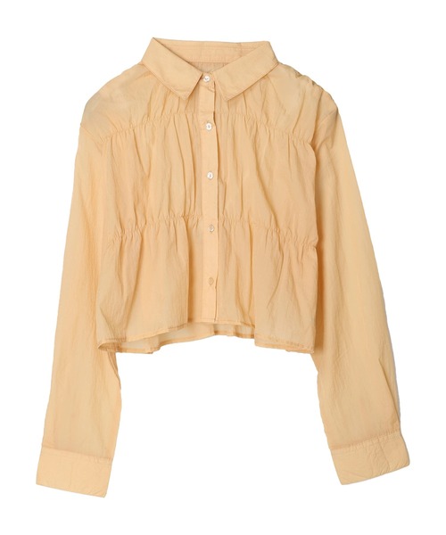 earth music&ecology(アースミュージックアンドエコロジー)の「シャーリングシャツ(シャツ/ブラウス・レディース・アイボリー/グレイッシュベージュ/コーラル・FREE)」の21枚目の写真