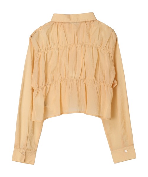 earth music&ecology(アースミュージックアンドエコロジー)の「シャーリングシャツ(シャツ/ブラウス・レディース・アイボリー/グレイッシュベージュ/コーラル・FREE)」の22枚目の写真